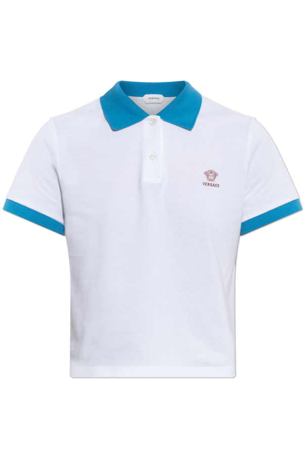 Polo with embroidered logo od Versace