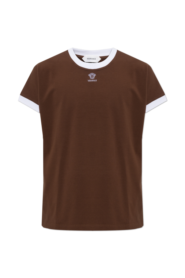 T-shirt with embroidered logo od Versace