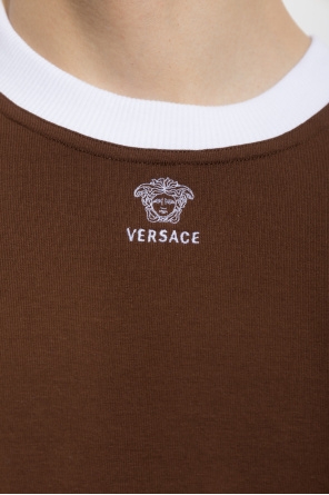 Versace T-shirt with embroidered logo