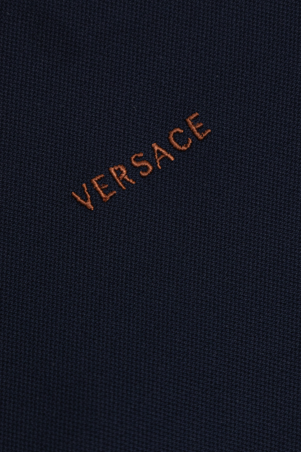 Versace Kids Polo with embroidered logo