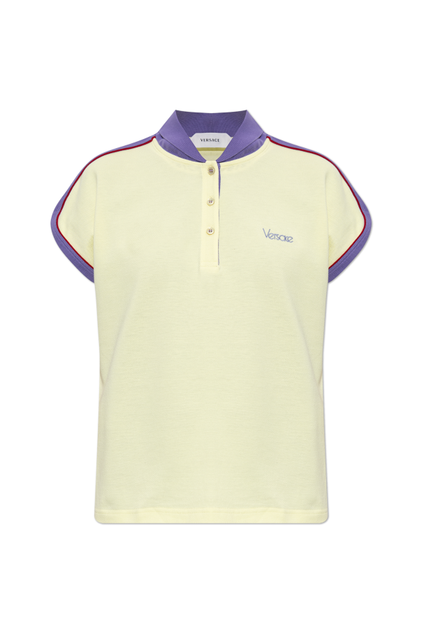 Polo with embroidered logo od Versace