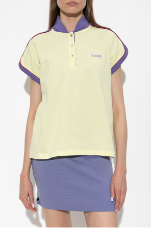 Versace Polo com logótipo bordado
