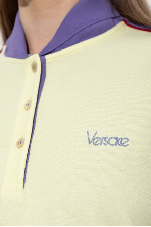 Versace Polo com logótipo bordado