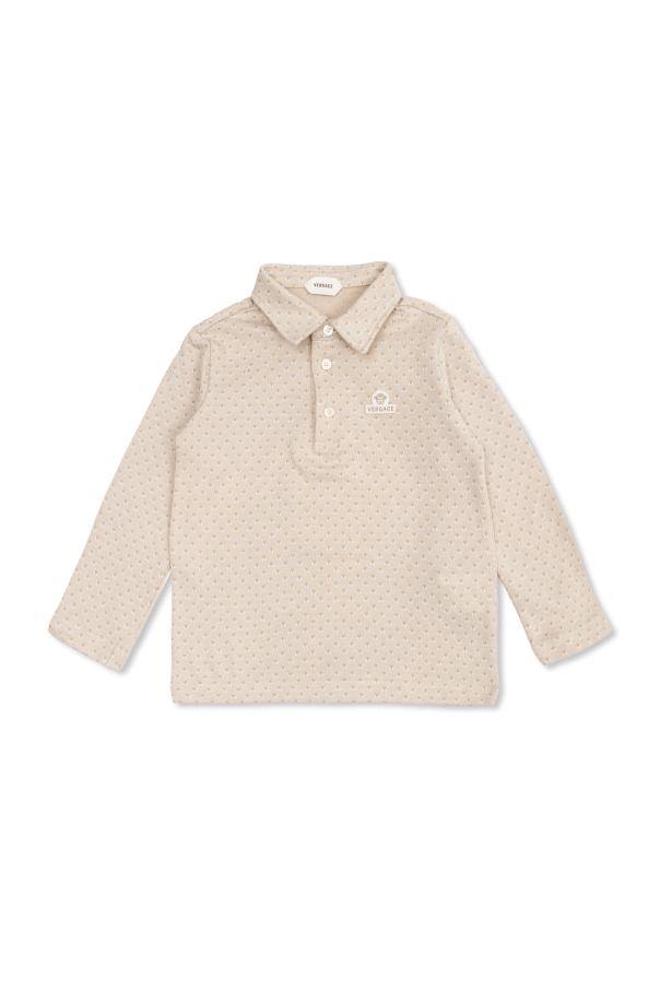 Polo with logo od Versace Kids