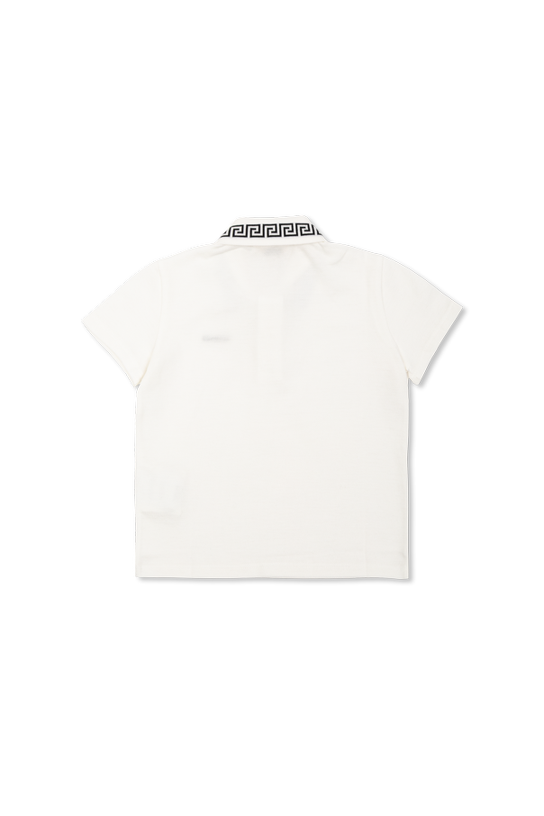 Versace Kids Embroidered logo polo