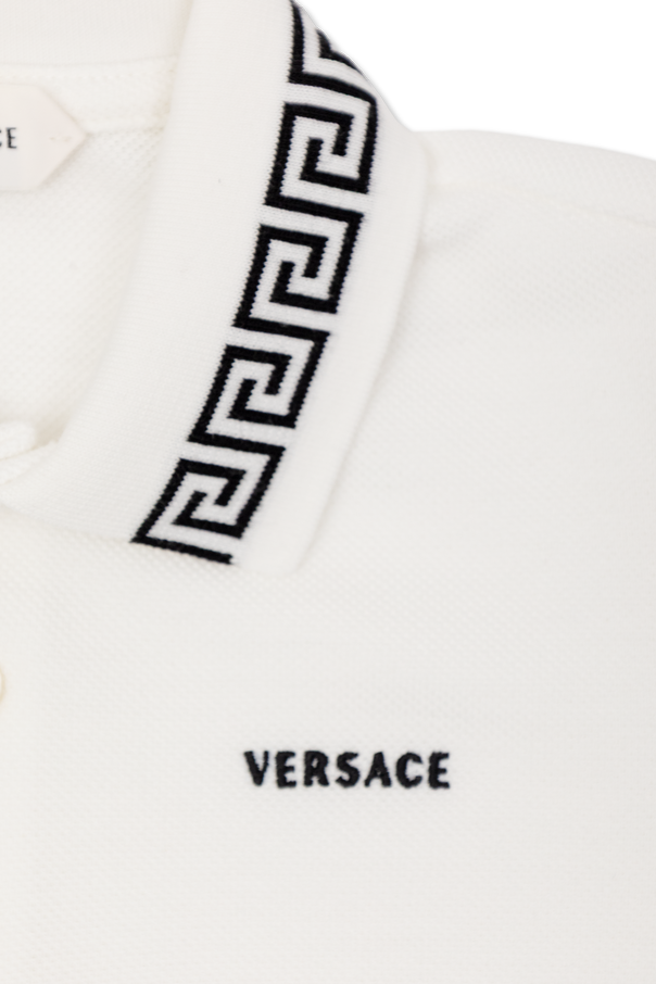 Versace Kids Embroidered logo polo