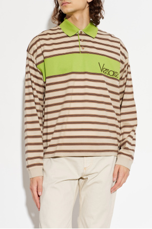 Versace Striped polo shirt