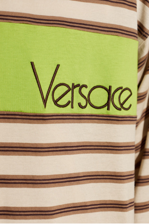 Versace Striped polo shirt