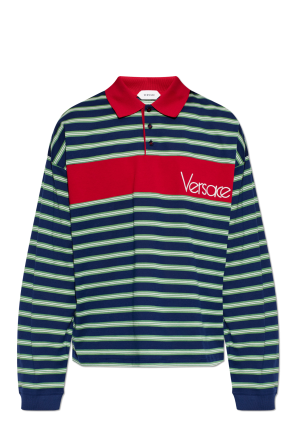Polo con estampado de rayas