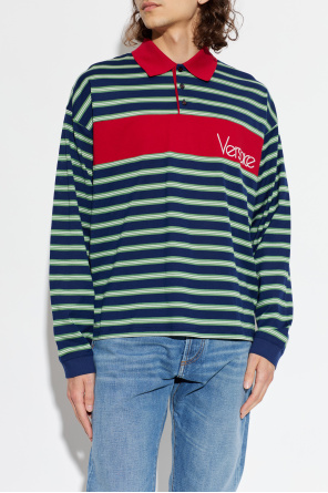 Versace Striped polo shirt