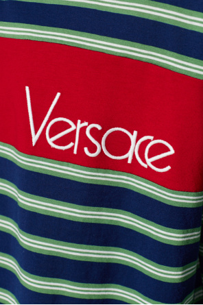 Versace Striped polo shirt
