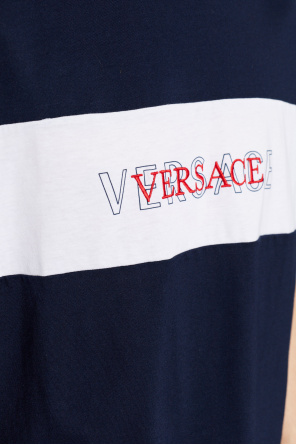 Versace Camiseta con logo bordado
