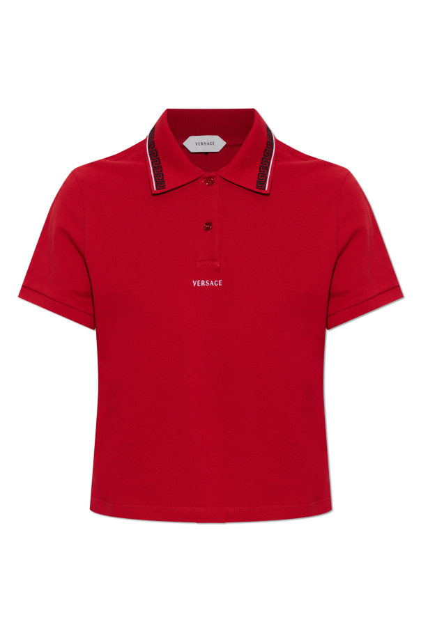 Polo with embroidered logo od Versace
