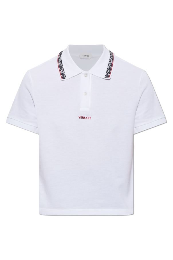 Polo with embroidered logo od Versace