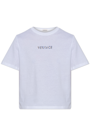 T-shirt with a shimmering logo