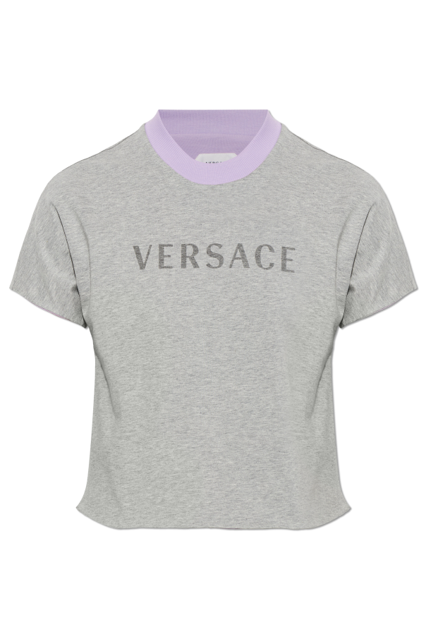 T-shirt with printed logo od Versace