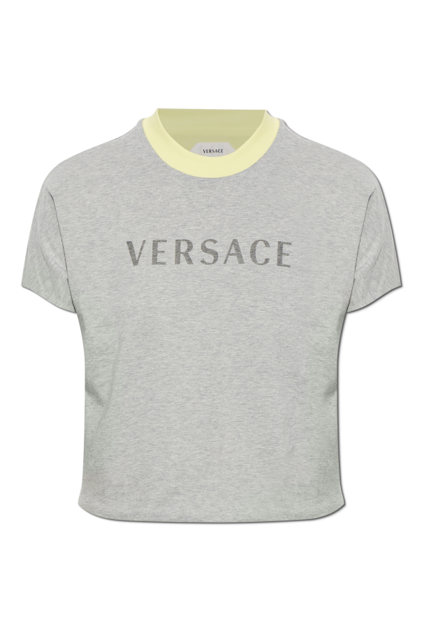T-shirt with printed logo od Versace