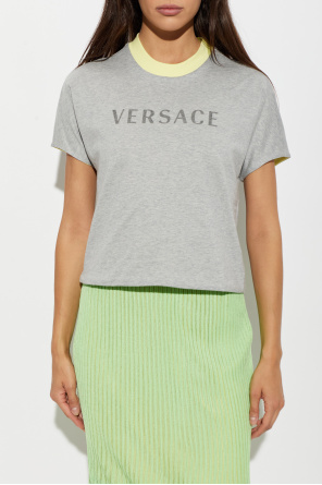 Versace Camiseta con logo estampado