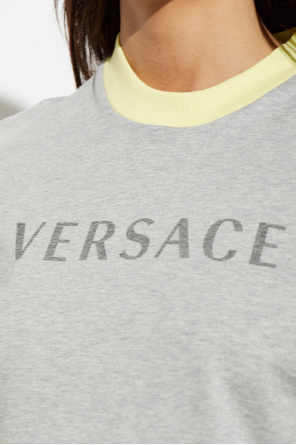 Versace Camiseta con logo estampado