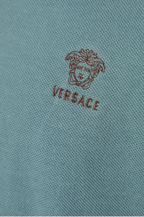 Versace Polo shirt with embroidered logo