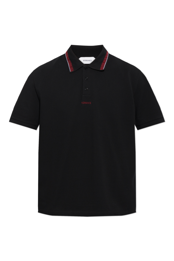 Polo with embroidered logo od Versace