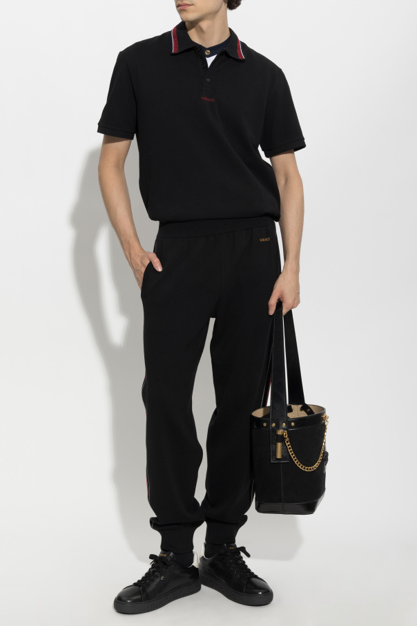 Versace Polo com logótipo bordado