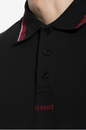 Versace Polo com logótipo bordado
