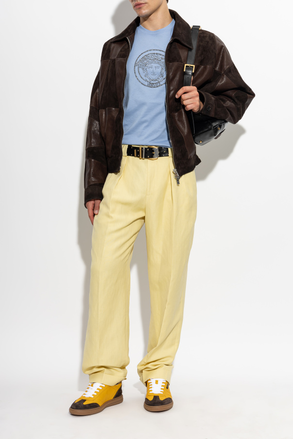 Versace T-Shirt mit glänzenden Kristallen
