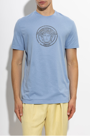 Versace T-Shirt mit glänzenden Kristallen