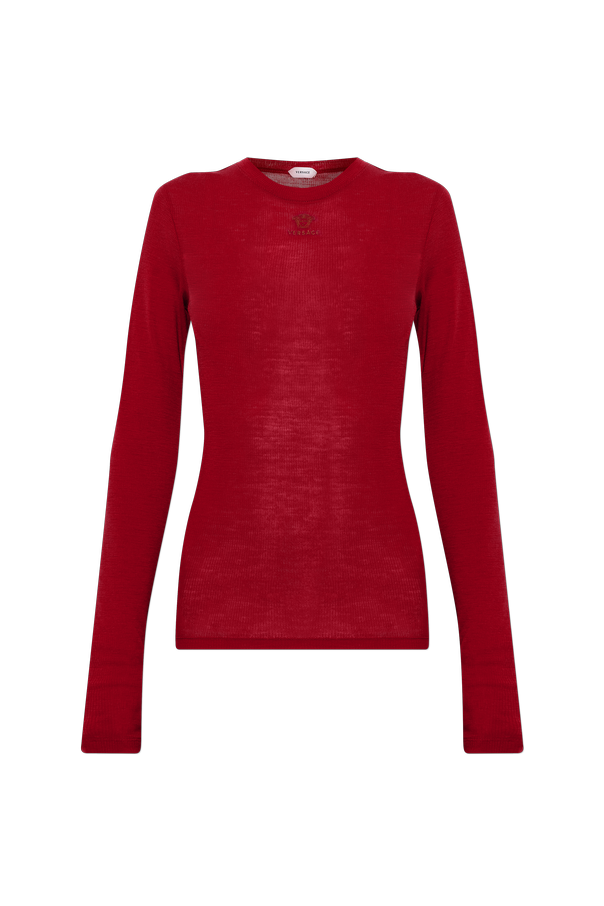 Wool Top with Logo od Versace