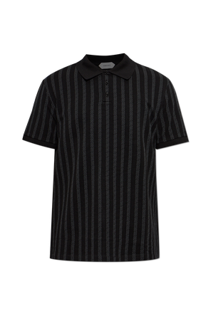 Cotton polo shirt with monogram