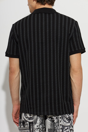 Versace Bawełniane polo z monogramem