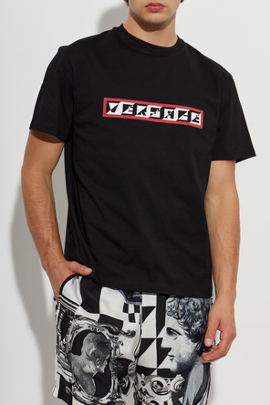 Versace Cotton T-shirt with print