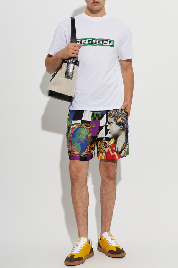 Versace Cotton T-shirt with print