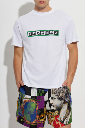 Versace Cotton T-shirt with print