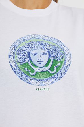 Versace Camiseta de algodón con estampado