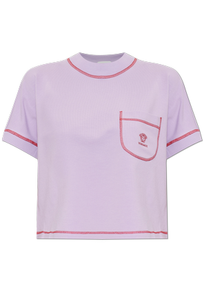 Cotton T-shirt with embroidered logo