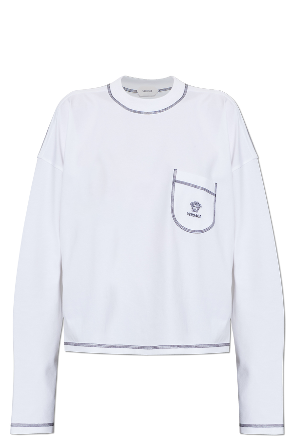 Cotton long-sleeve top od Versace
