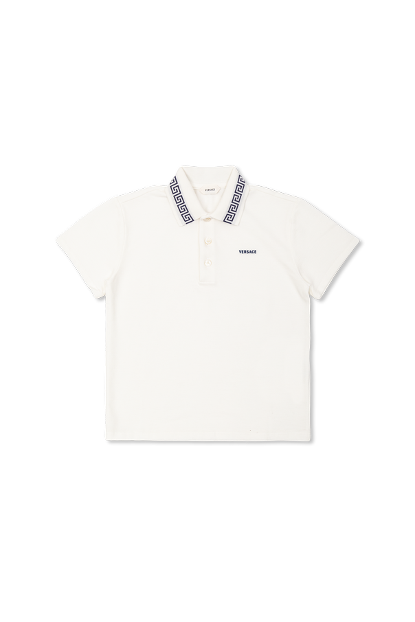 Cotton polo shirt od Versace Kids