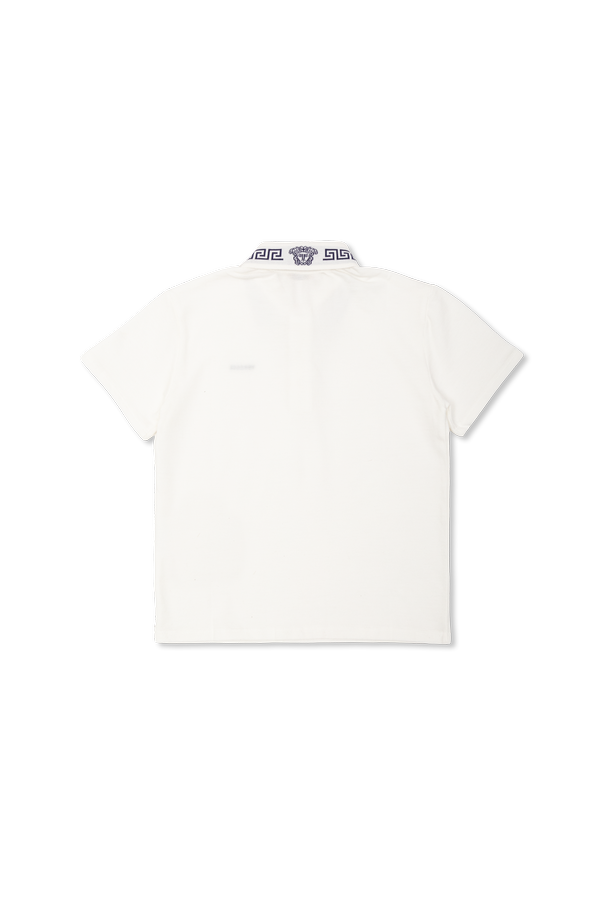 Versace Kids Памучно поло риза