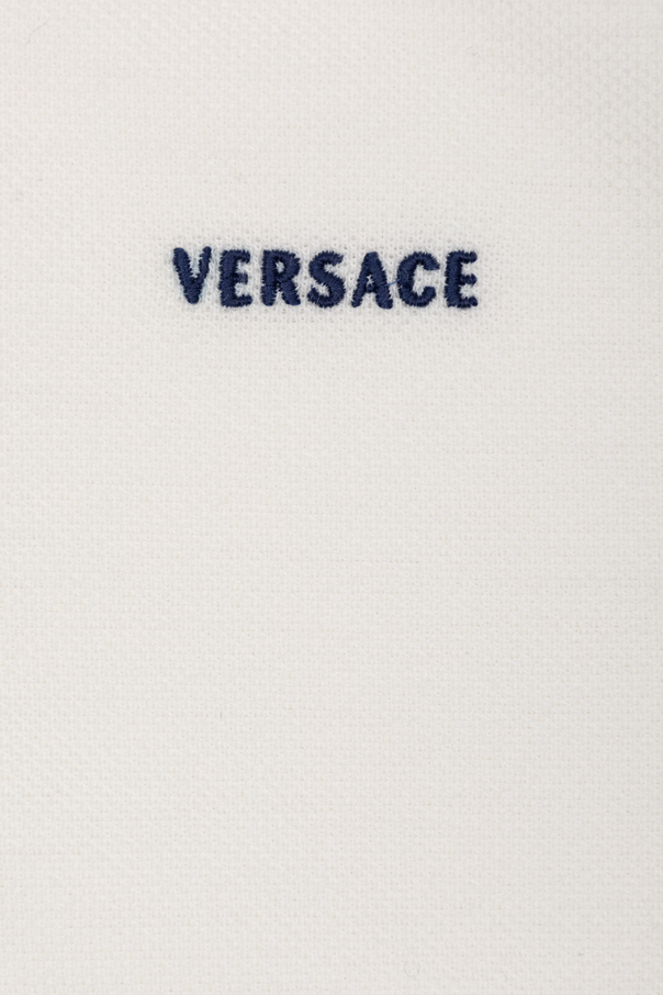 Versace Kids Памучно поло риза