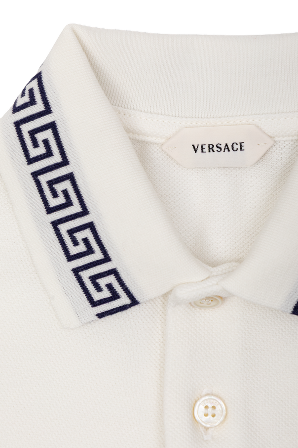 Versace Kids Памучно поло риза