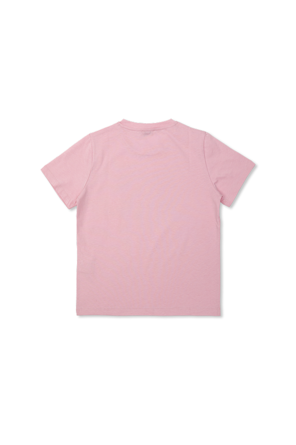 Versace Kids Памучна тениска с принт на главата ‘Медуза’