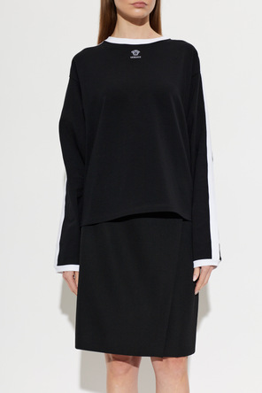 Versace Top mit gesticktem Medusenkopf
