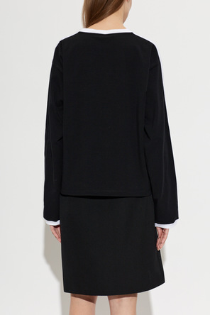 Versace Top mit gesticktem Medusenkopf