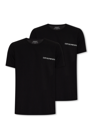 T-shirt two-pack od Emporio logo-plaque Armani