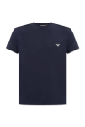 Ea7 Emporio Armani chest logo-patch detail T-shirt