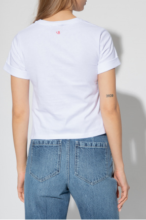 Victoria Beckham T-shirt z drapowaniem