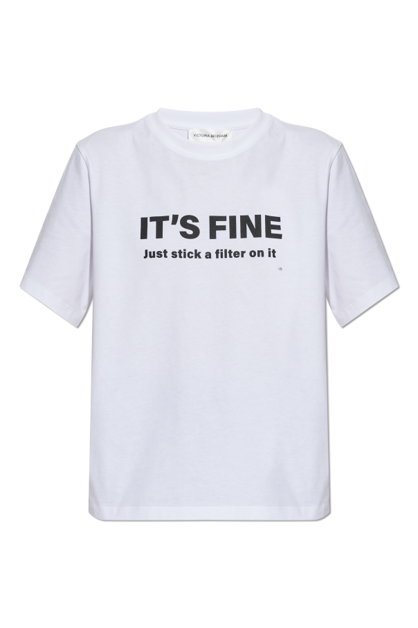 T-shirt with print od Victoria Beckham