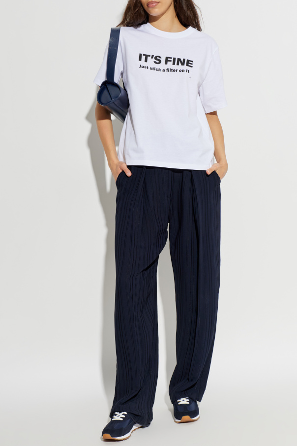 Victoria Beckham T-shirt z nadrukiem